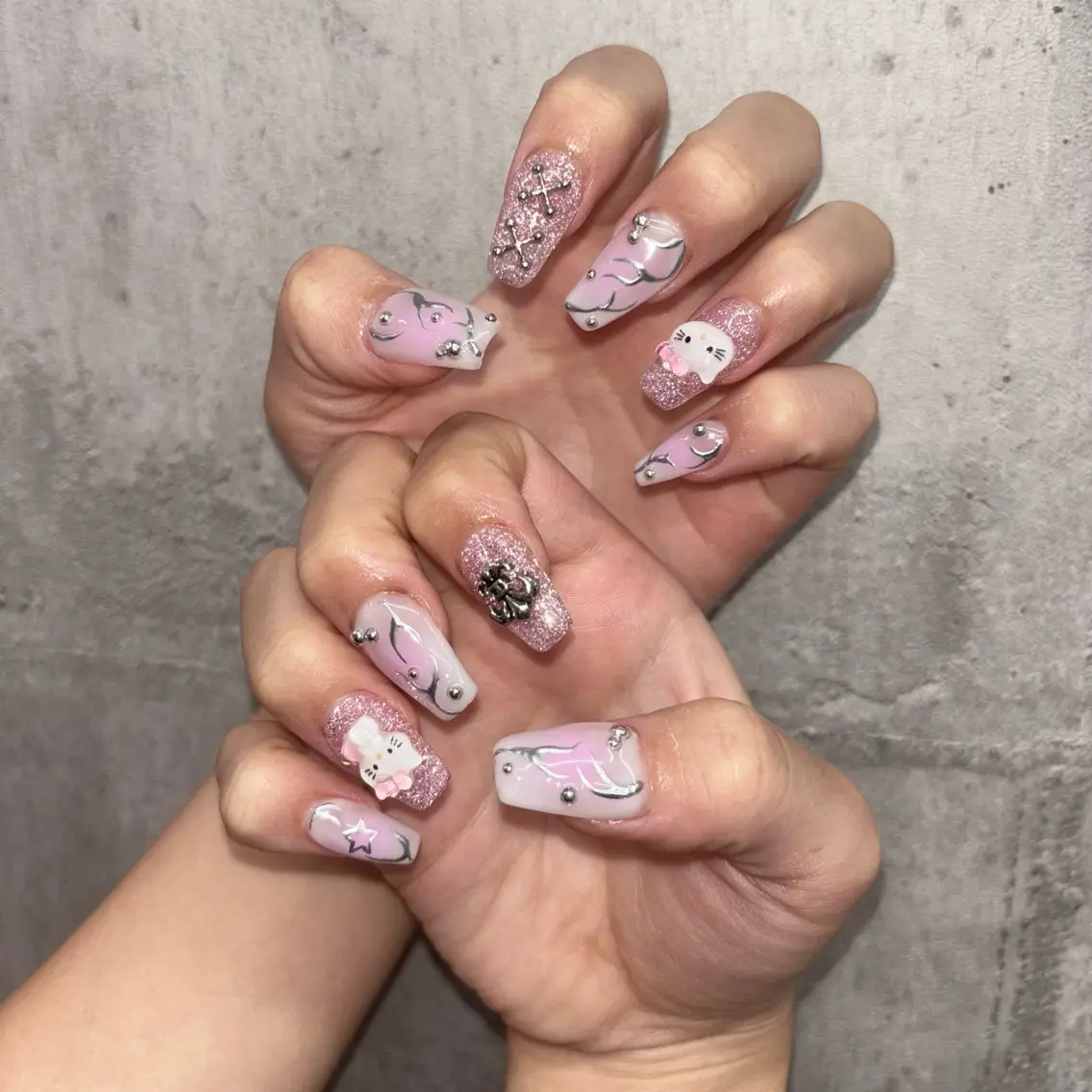【オフなし】💜120分ジェルやり放題💜韓国ネイル/Y2K/個性派/海外/ギラギラの写真
