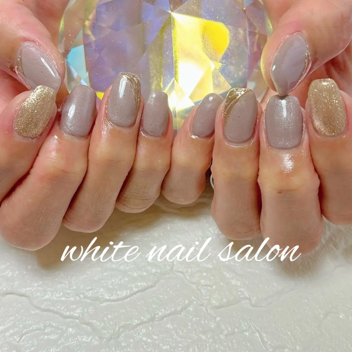 ネイル ホワイト ハンドネイル white nail salonのネイルデザイン