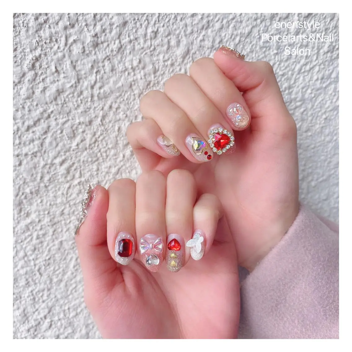 ミディアム ネイル 🐾enen style 🐾のネイルデザイン