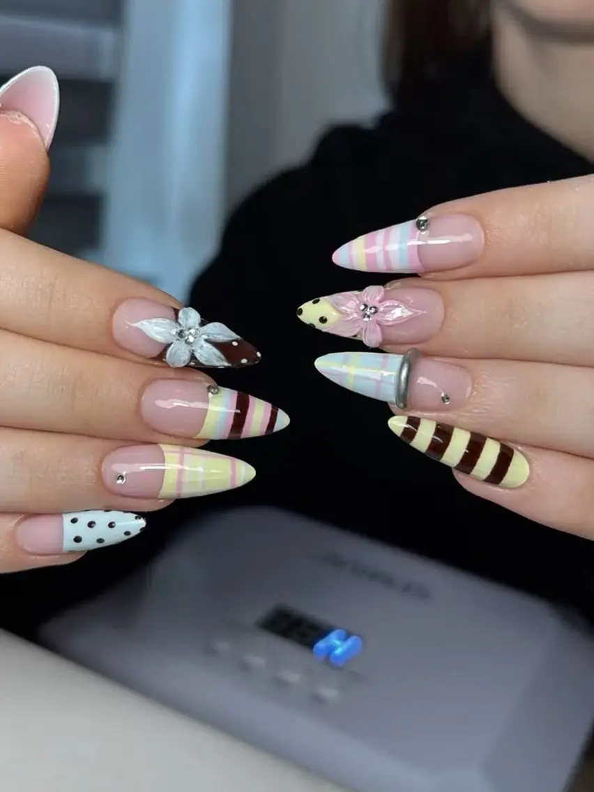 ネイル アートネイル ジェルネイル 韓国ネイル ニュアンスネイル 夏ネイル ハンドネイル Umee Nailのネイルデザイン