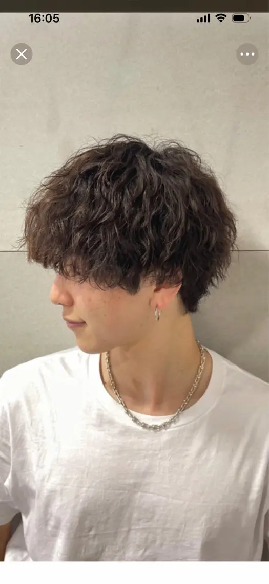 パーマ メンズ カット パーマ パーマ、縮毛特化🔥 ワタベリョウマのヘアスタイル