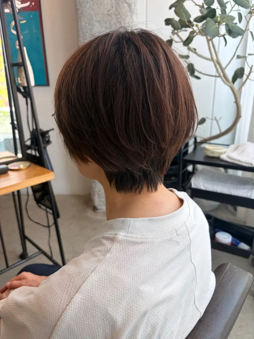 ショート くびれヘア カット トリートメント 山田 勇真のヘアスタイル
