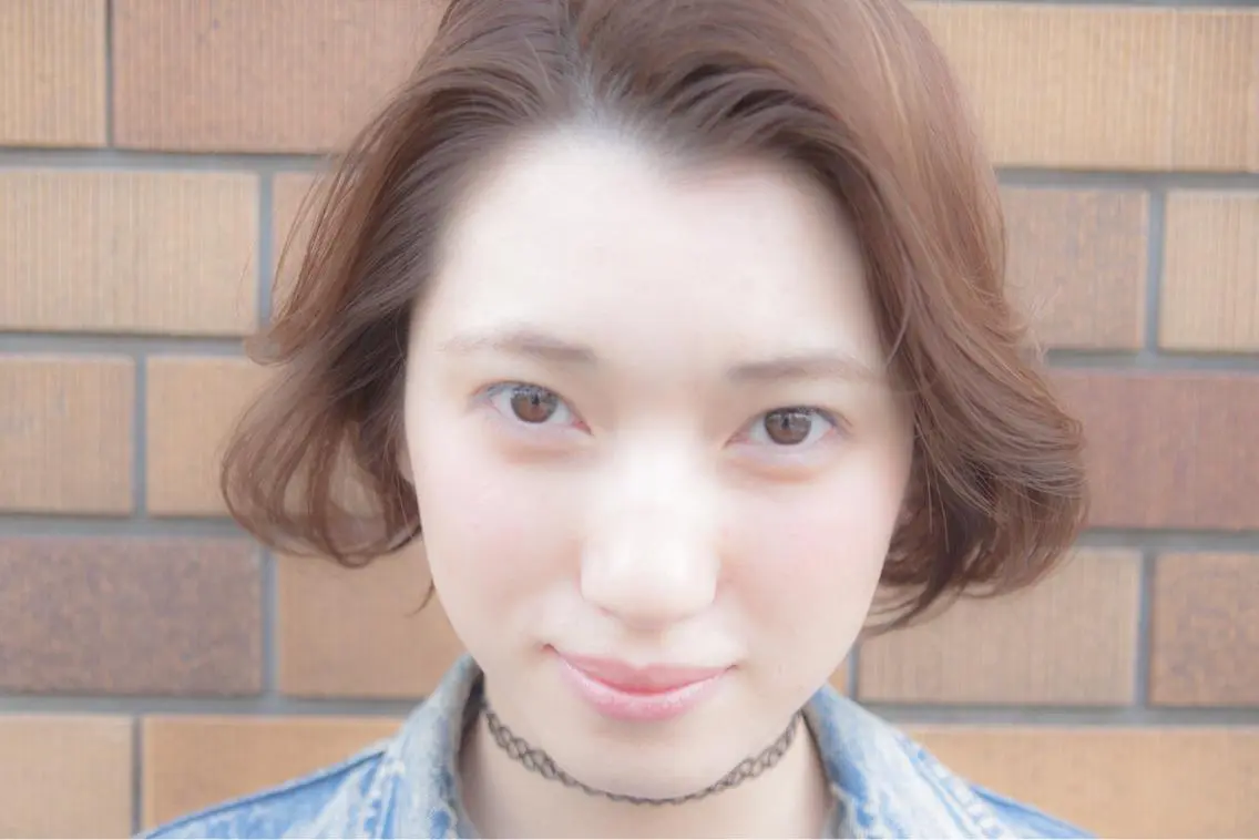 ミディアム カラー パーマ ボブ 代官山 ボブヘアーのヘアスタイル