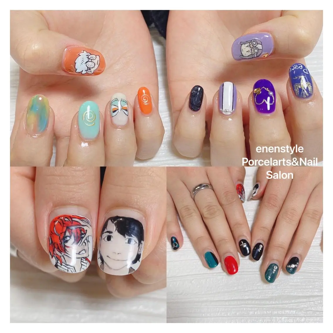 ミディアム ネイル 🐾enen style 🐾のネイルデザイン