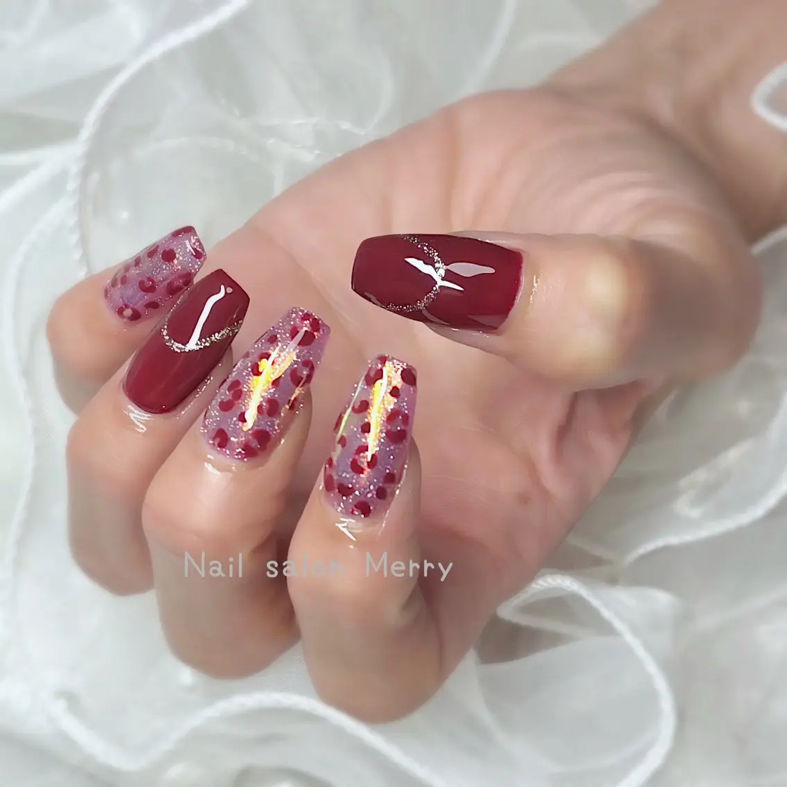 ネイル 持ち込み ハンドネイル Nail salon Merryのネイルデザイン