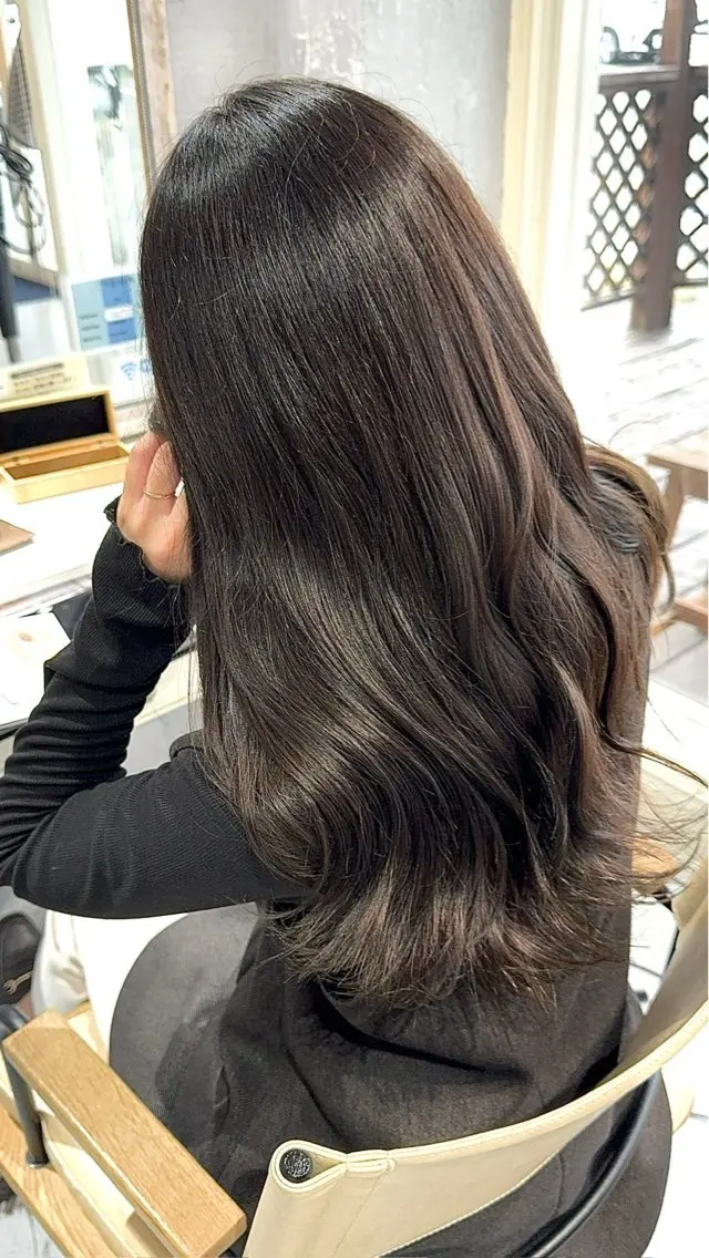 ロング カラー ブリーチ 透明感カラー ブリーチなしカラー カット ヘアカラー 石井 大空のヘアスタイル