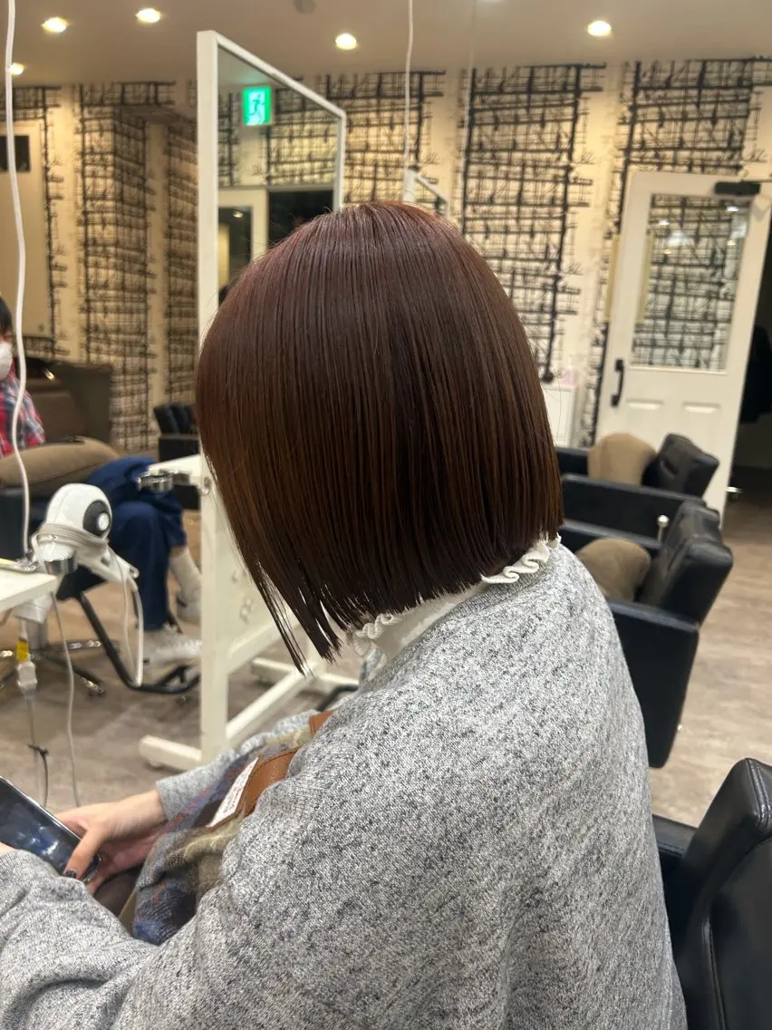 ミディアム ボブ&寒色🎐ᩚ 短髪 COCOROのヘアスタイル