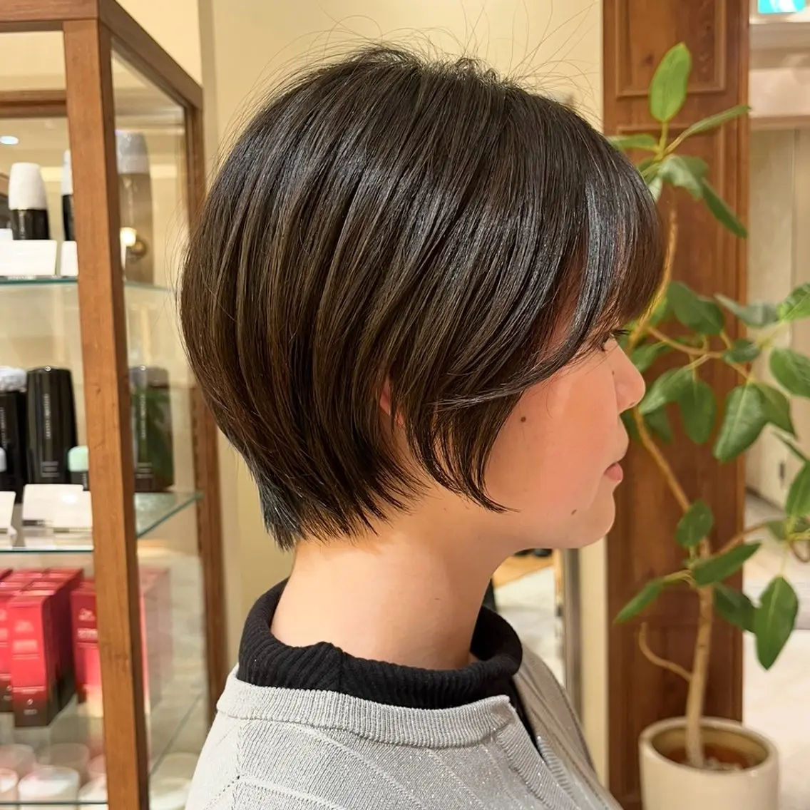 ショート ショートヘア 小顔カット ショートカット / 銀座/ 青山莉奈のヘアスタイル