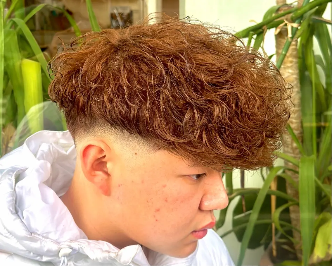 【💎ご新規様限定💎】メンズカット+スペインカール🇪🇸+ブラウンカラーの写真