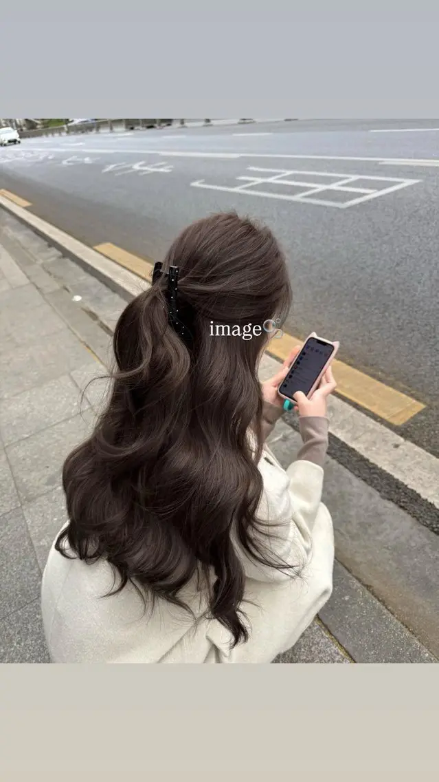 ロング カラー カット ヘアカラー トリートメント 透明感カラー🩵海外 ヘア/chiharuのヘアスタイル