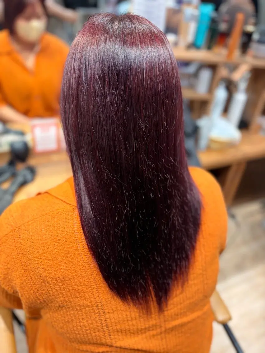 ロング カラー ヘアカラー くろさわ あやか🍒のヘアスタイル