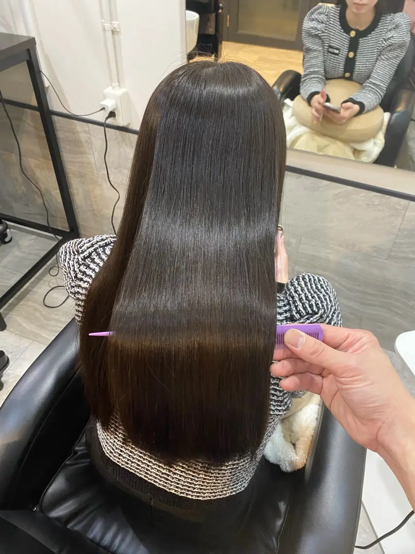 ロング カラー ヘアアレンジ 髪質改善 トリートメント カット 縮毛矯正 ブリーチ/髪質改善/ メンズ/ KOKIのヘアスタイル