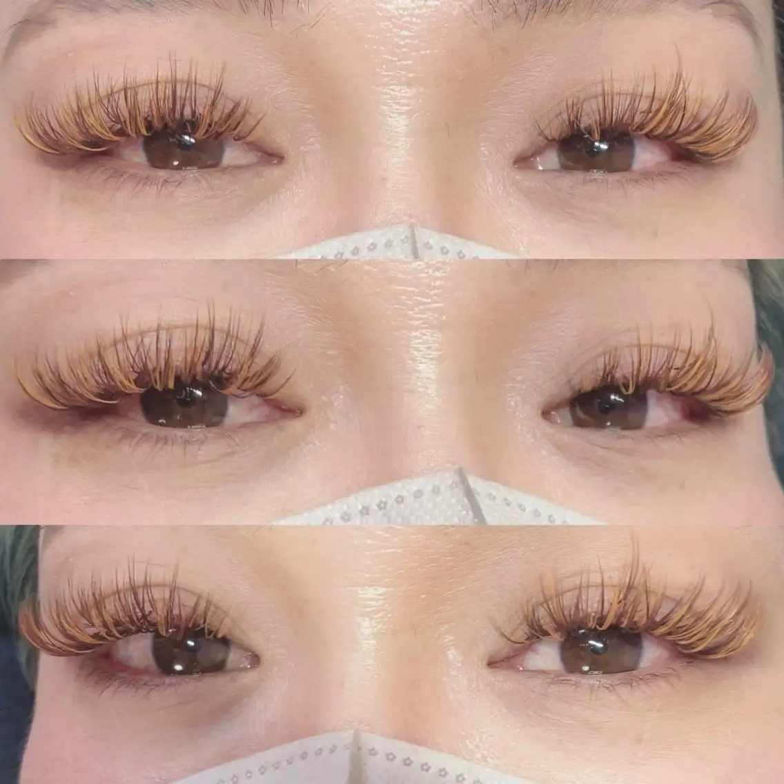 マツエク・マツパ 付け放題 カラーマツエク ボリュームラッシュ linda lashesのマツエク・マツパデザイン