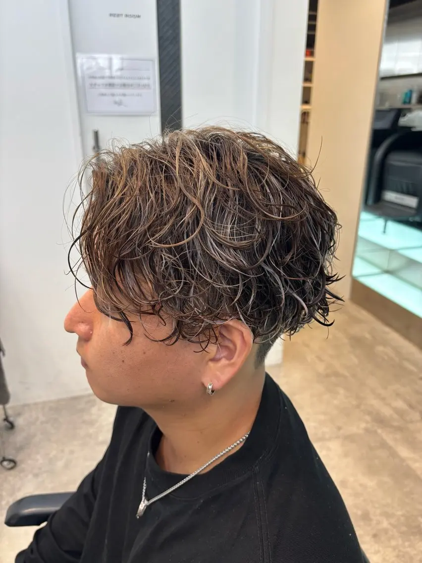 ミディアム パーマ ヘアカラー パーマ fifth櫻井 結楽のヘアスタイル