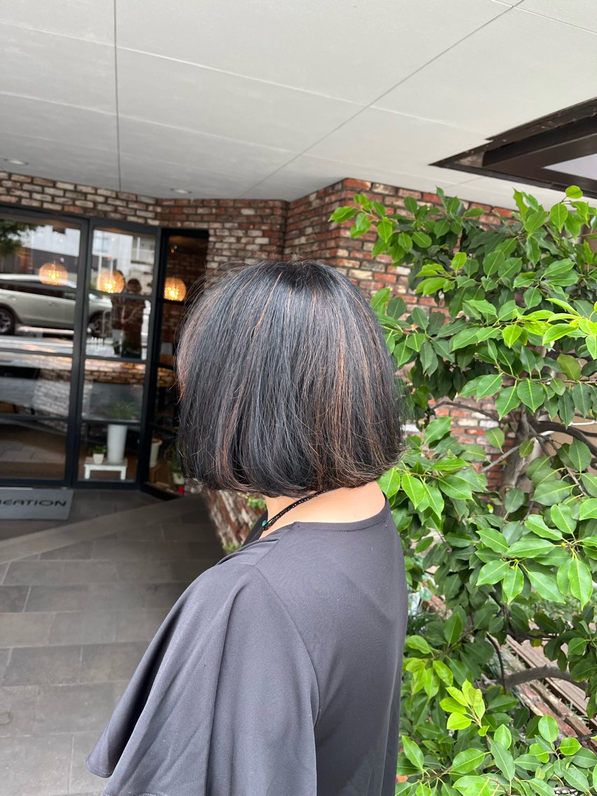 カラー ハイライトカラー 土田 楓河のヘアスタイル