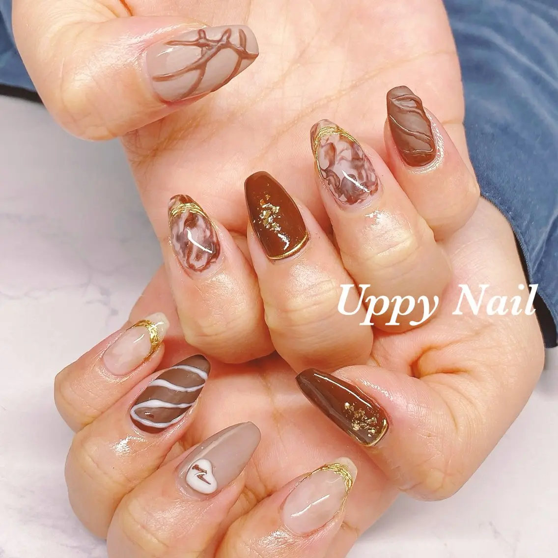 ネイル 持ち込み ハンドネイル Uppy Nail ukyoのネイルデザイン