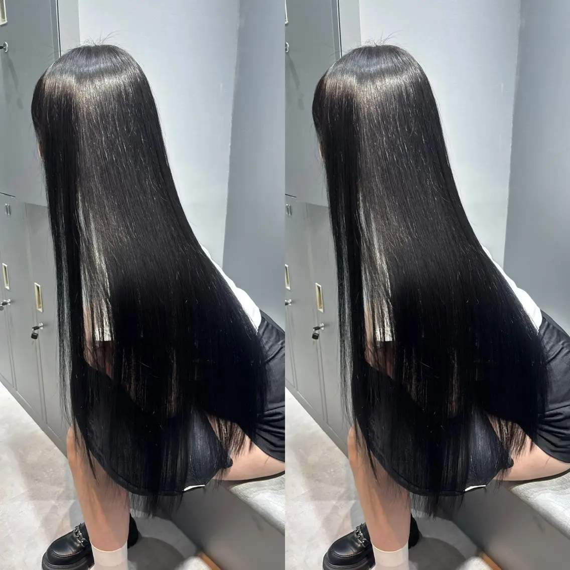 ロング カット ヘアカラー 縮毛矯正 youres hairのヘアスタイル