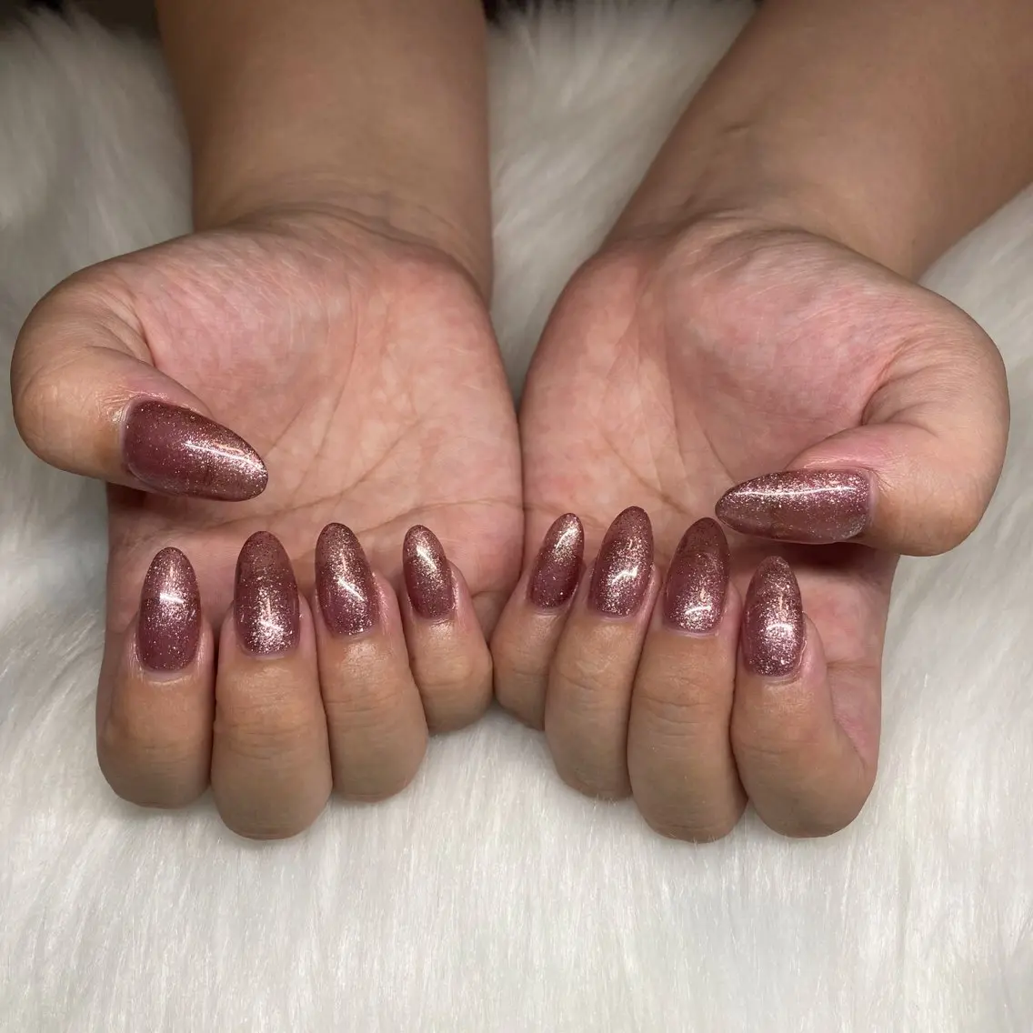 ネイル ラメ(グリッター) ワンカラーネイル nail salon milkのネイルデザイン