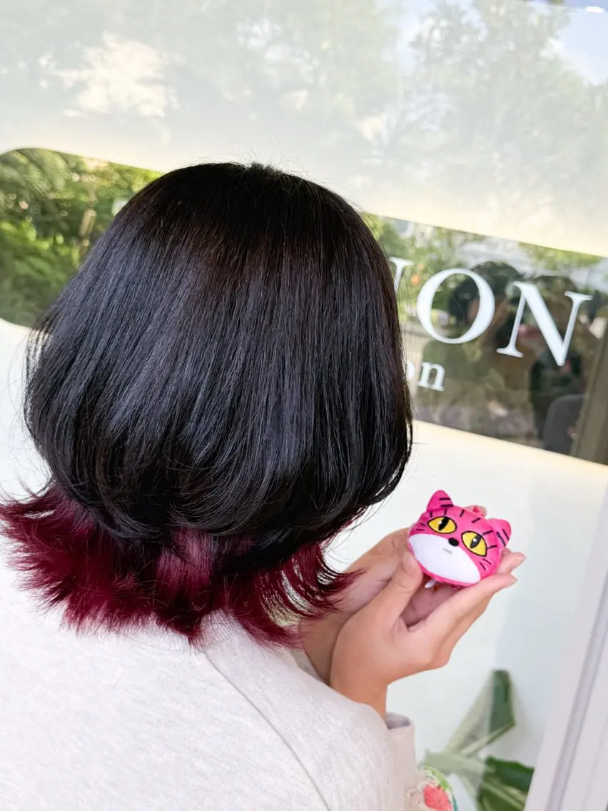ミディアム カラー インナーカラー カット ヘアカラー トリートメント 🩵透明感/高発色 /難波/北原佑記🌸のヘアスタイル