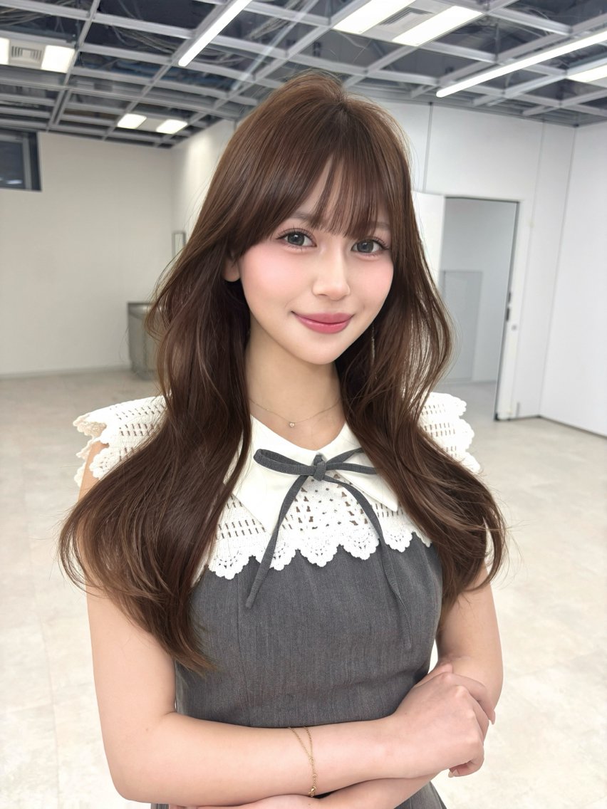 ロング カラー ベージュカラー ショコラベージュ ヘアカラー トリートメント ブリーチなしカラー/ ♡𝐒𝐚𝐤𝐢♡のヘアスタイル