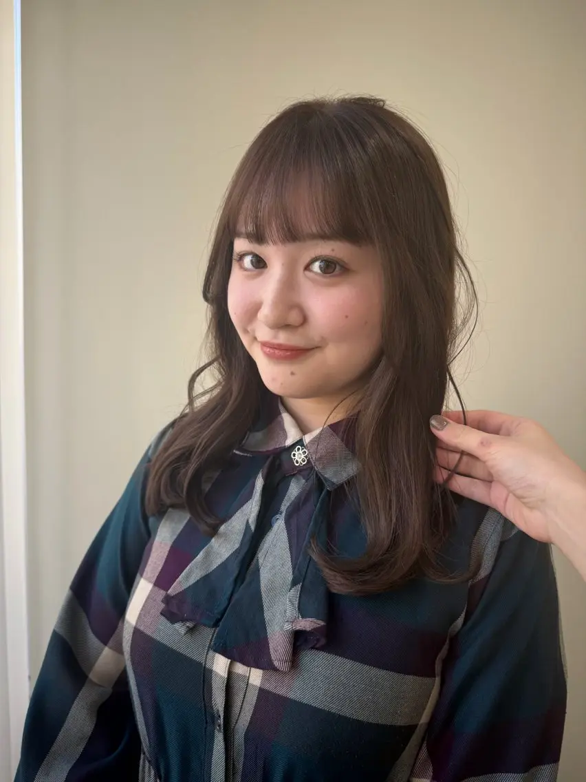 セミロング カラー カット ヘアカラー 🩶 AIRA / 透明感カラー 🩶のヘアスタイル