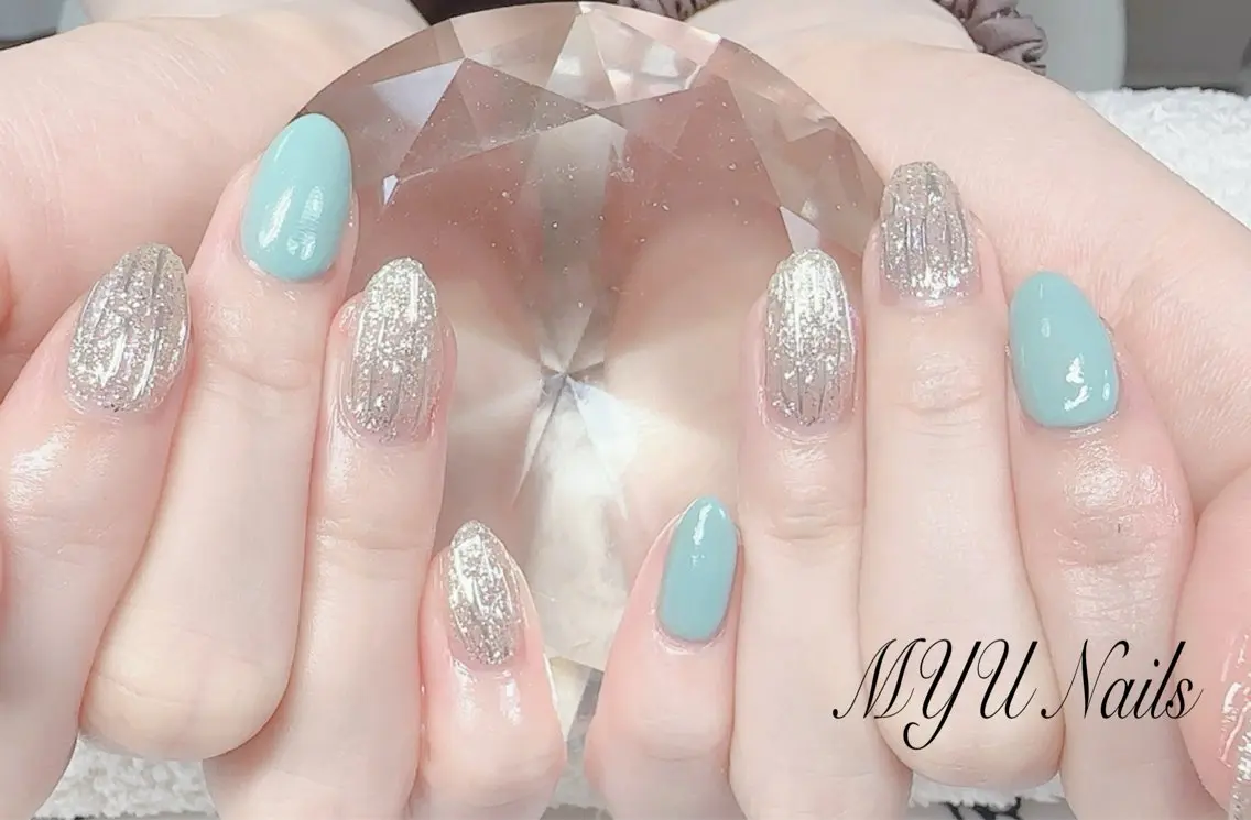 ネイル ジェルネイル 持ち込み パラジェル ニュアンスネイル🌈 MYU Nailsのネイルデザイン