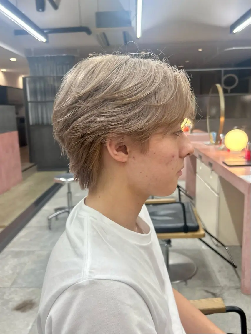 ショート カラー メンズ ヘアカラー 大本 メンズ/パーマのヘアスタイル