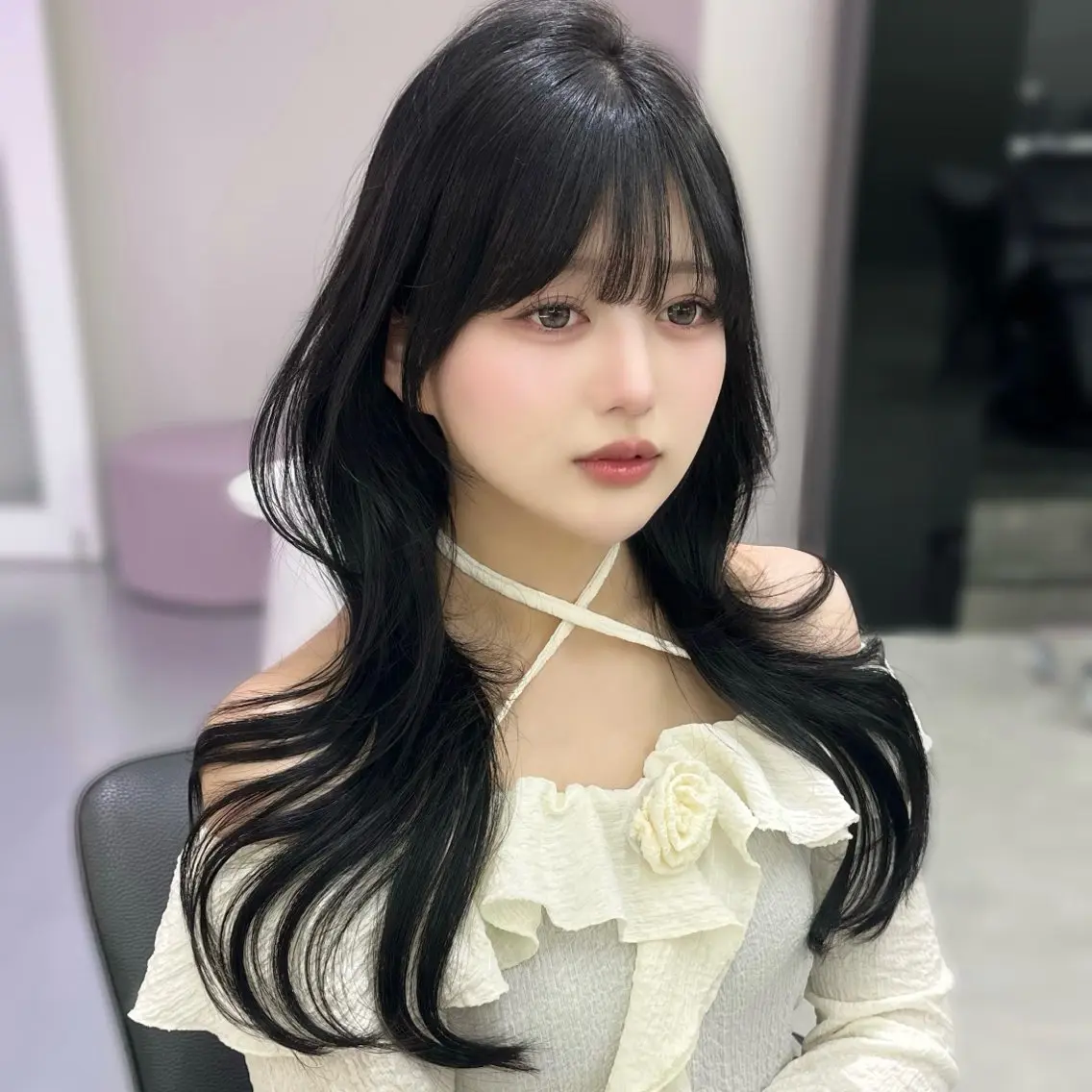 ロング くびれヘア レイヤーカット Kaho🤍レイヤー ※女性限定のヘアスタイル
