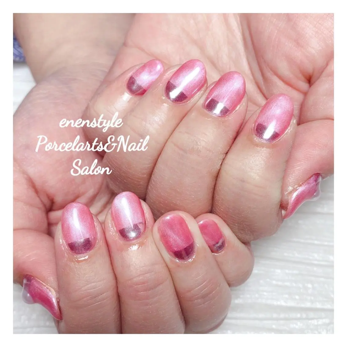 ミディアム ネイル 🐾enen style 🐾のネイルデザイン