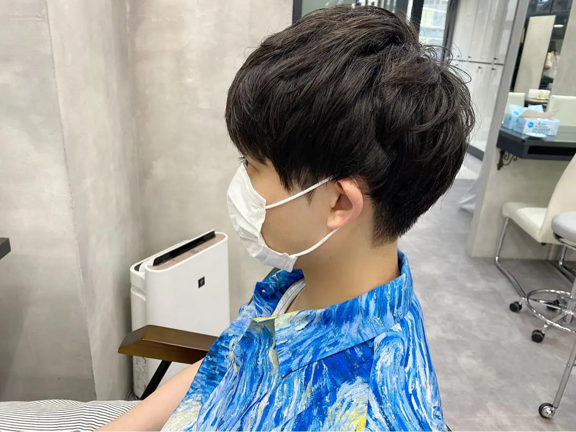 ショート メンズ 刈り上げ カット ヘッドスパ ヘアセット 半個室メンズ カット🥕羽鳥淳妃のヘアスタイル
