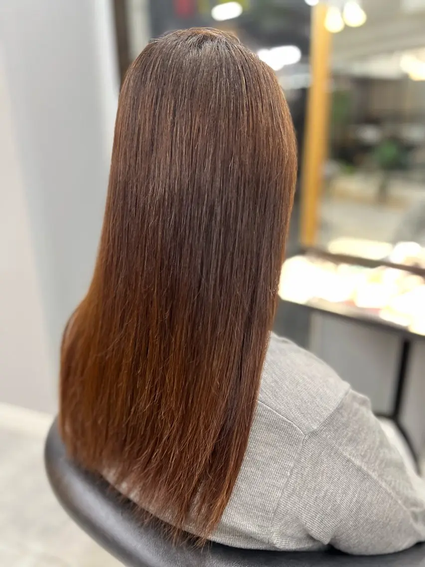 ロング 縮毛矯正 佐藤 慧のヘアスタイル
