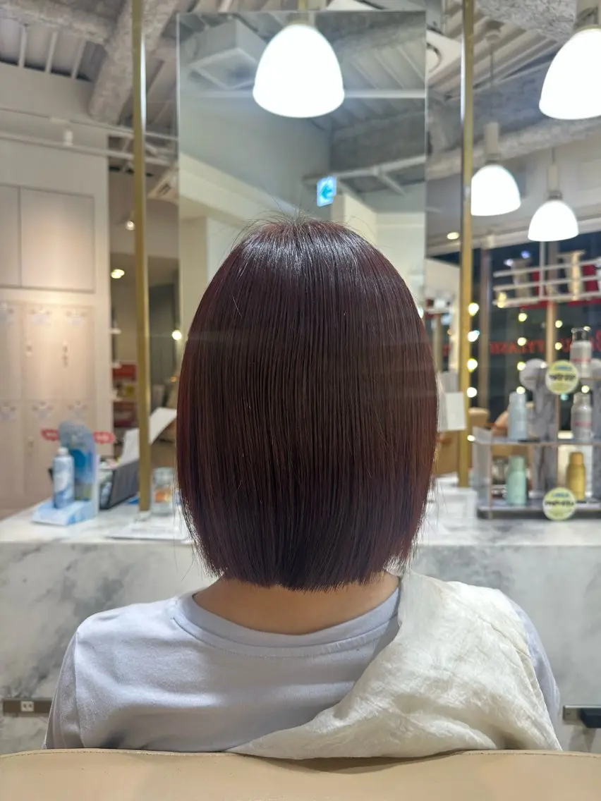 ショート カラー ボブ 畑中 夢のヘアスタイル