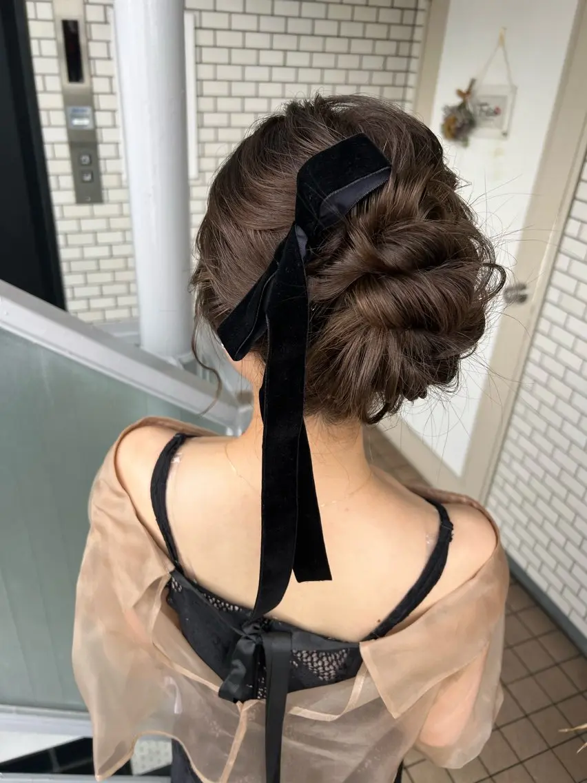 ヘアアレンジ ヘアセット 大人可愛いヘアメイク 💋🧚♀️しずかのヘアスタイル