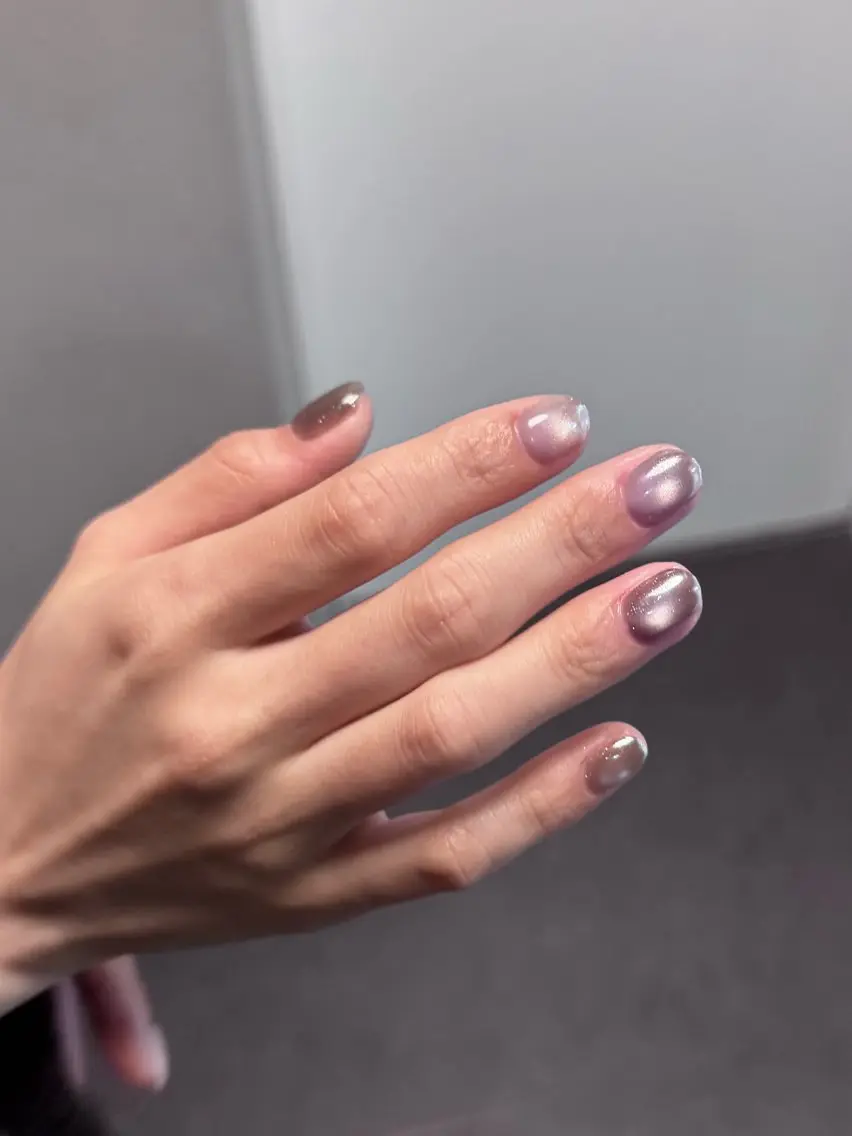 ネイル ブルー フットネイル ジェルネイル キラキラネイル マグネットネイル momoka ネイル/ 青山のネイルデザイン
