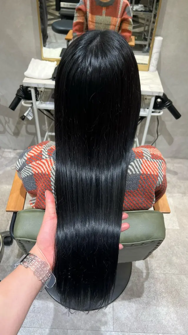 ロング カラー 新宿カラー パーマのヘアスタイル