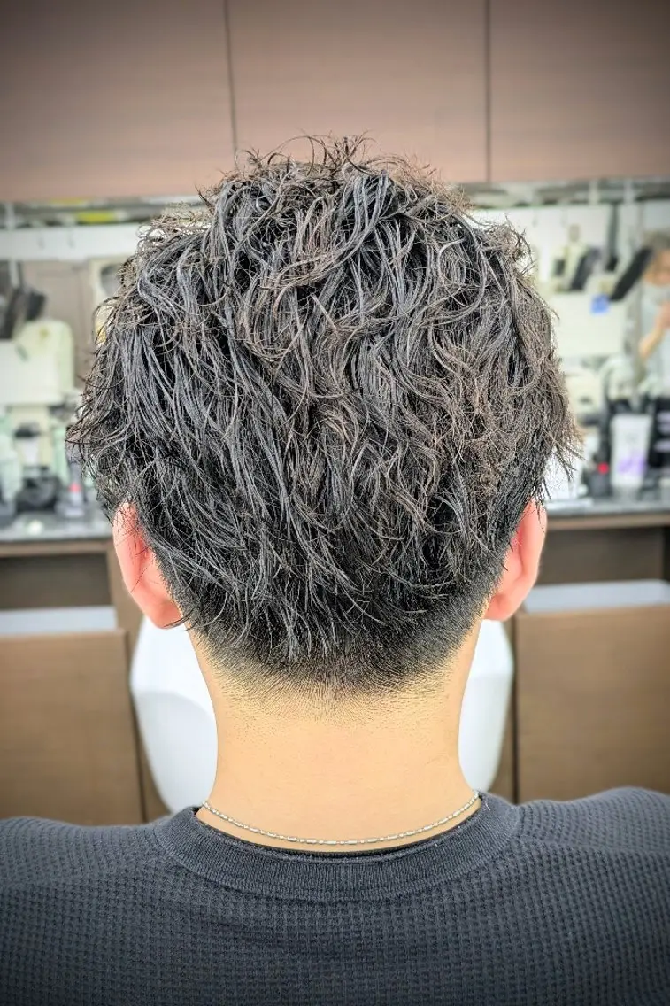 ショート パーマ 理容プラージュ燕三条 福井のヘアスタイル
