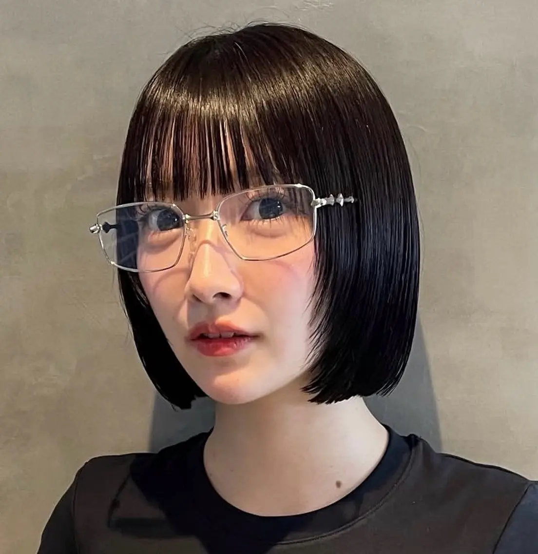 ショート 顔まわりレイヤー レイヤーカット カット トリートメント 360°キレイなボブ /ミヤノのヘアスタイル