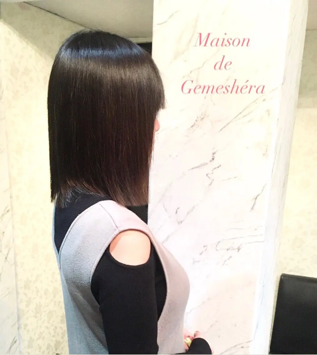 ミディアム 🗝髪質改善×カット 🪄Ji_yeongのヘアスタイル