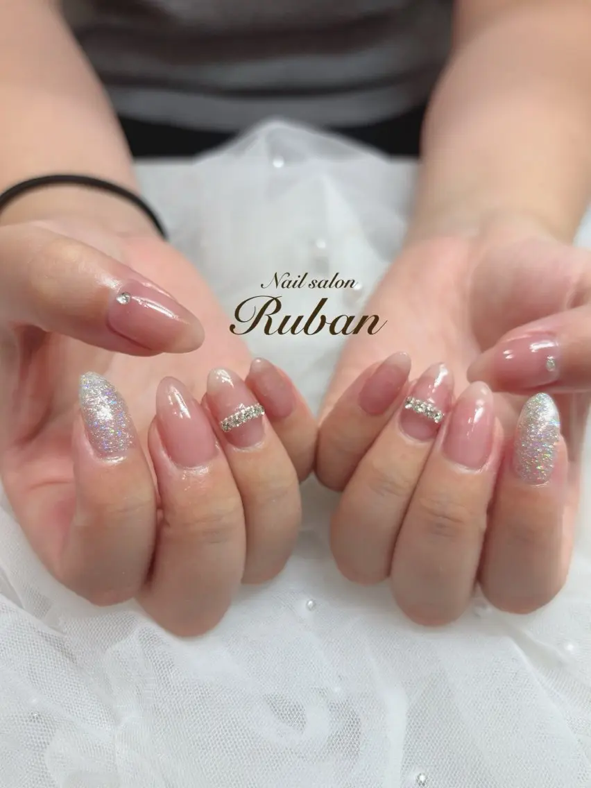 ネイル オフィスネイル ピンク Nail salon Rubanのネイルデザイン