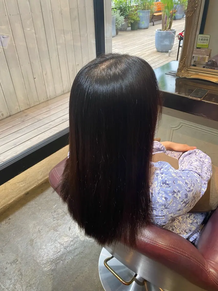 ロング カラー 髪質改善&縮毛矯正 カット/soyaのヘアスタイル