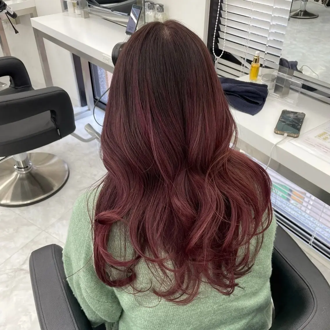 ロング カラー 曲がる縮毛矯正✨️ パーマ🌀 晃哉‎のヘアスタイル