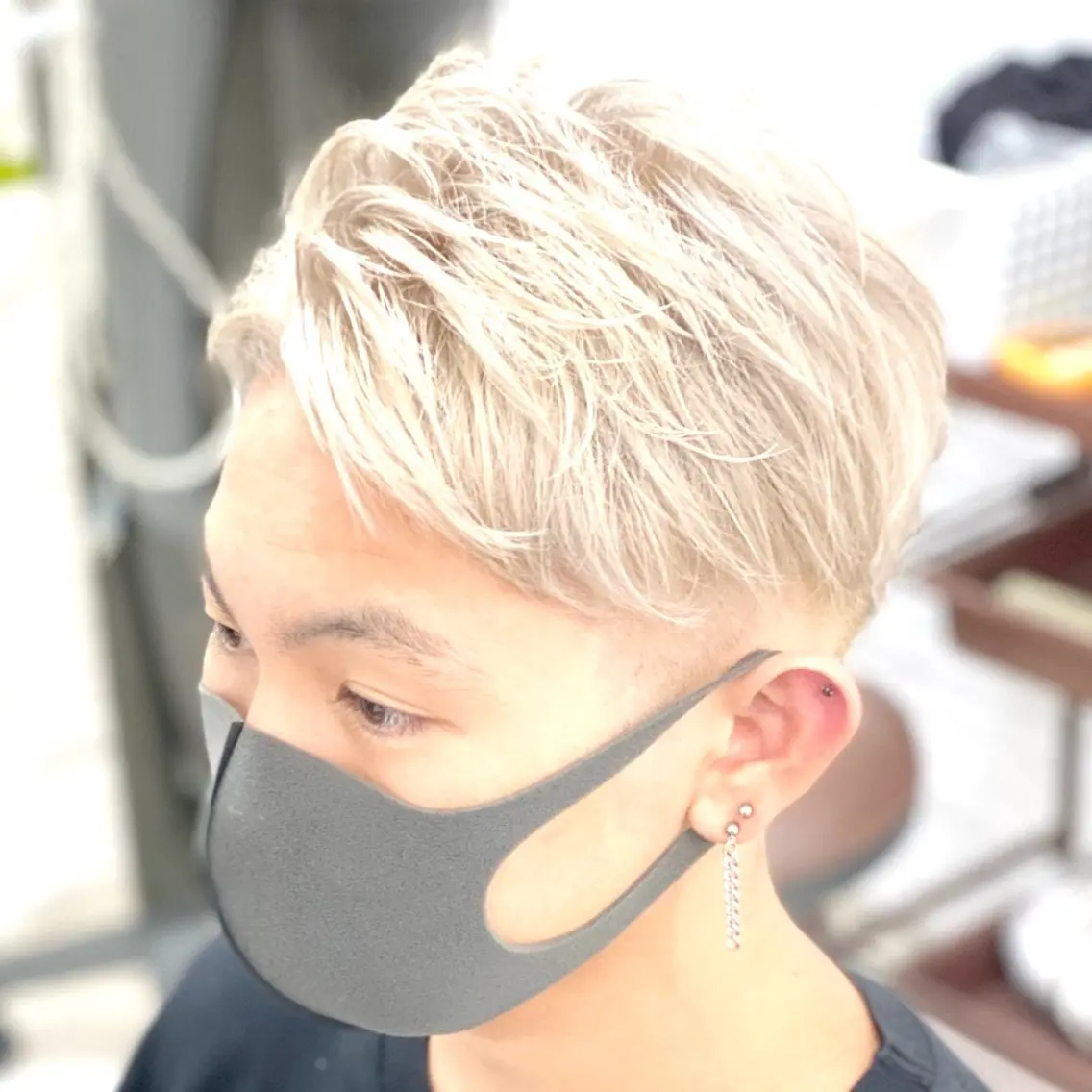 ショート カラー パーマ メンズ カット 🎩刈り上げ特化🎩 渡邉太耀のヘアスタイル