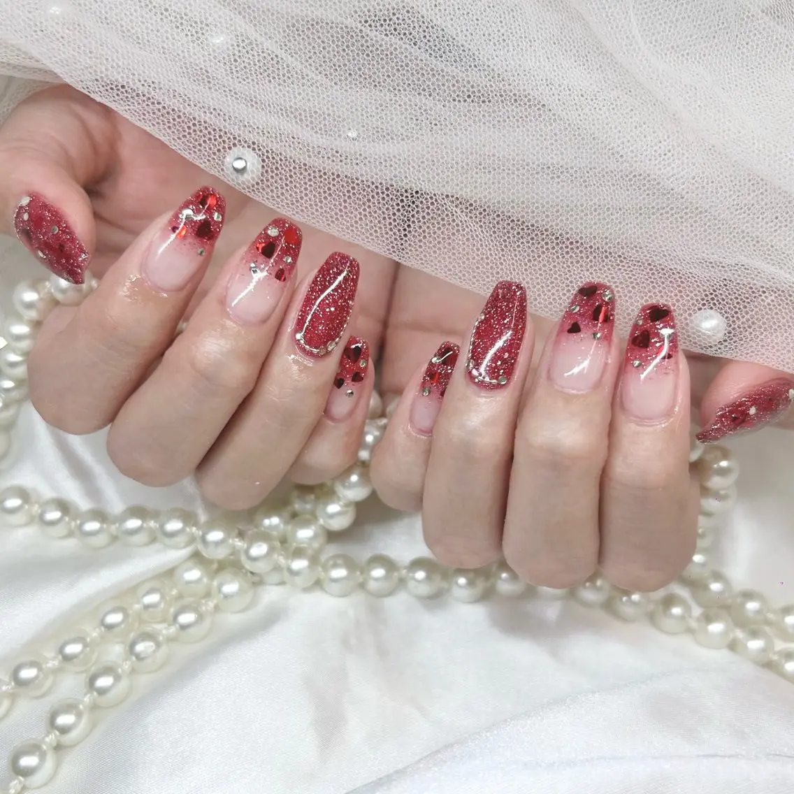 セミロング ハンドネイル Nailsalon Angeのネイルデザイン