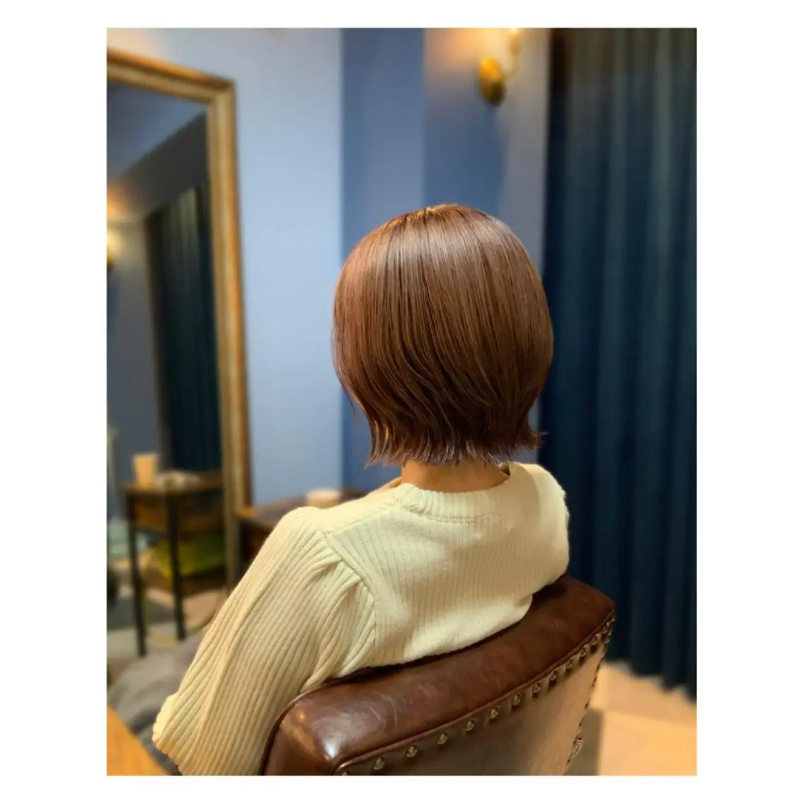 ミディアム カラー カット ヘアカラー トリートメント 中野 誠子のヘアスタイル
