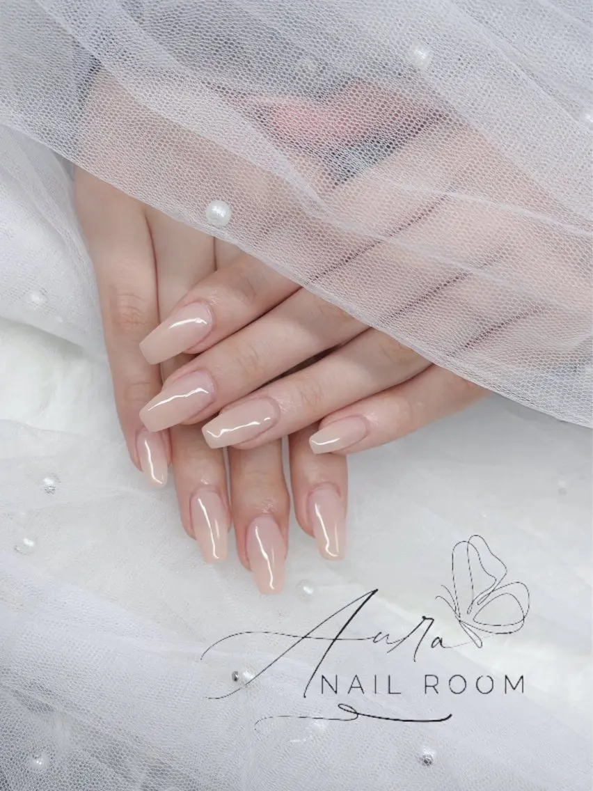 ネイル ワンカラーネイル Aura Nail Roomのネイルデザイン