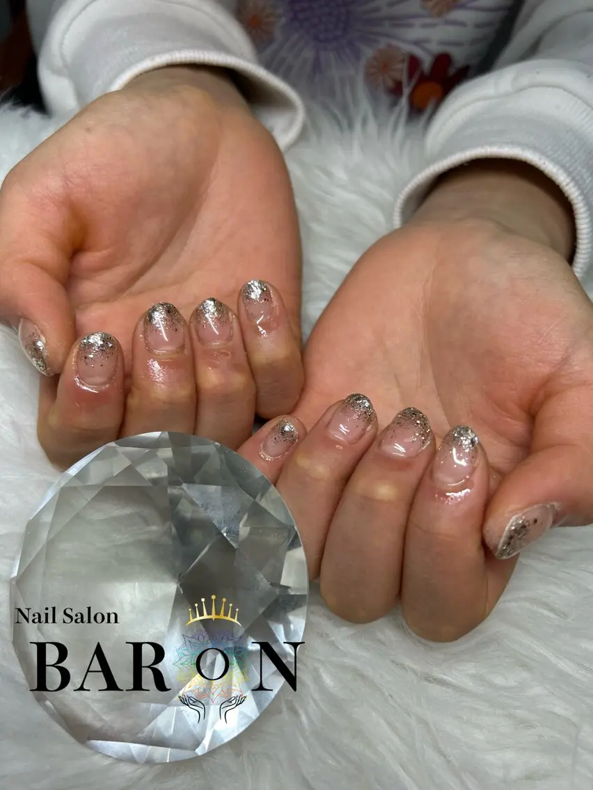 ネイル ラメ(グリッター) ラメグラデーション BARON AIMIのネイルデザイン