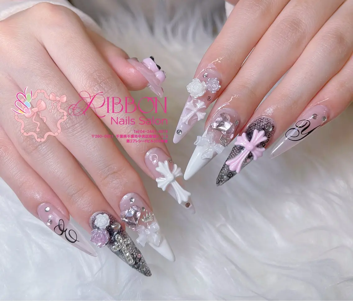 ネイル チークネイル フットネイル フレンチネイル グラデーション 韓国ネイル ハンドネイル Ribbonnail salonのネイルデザイン