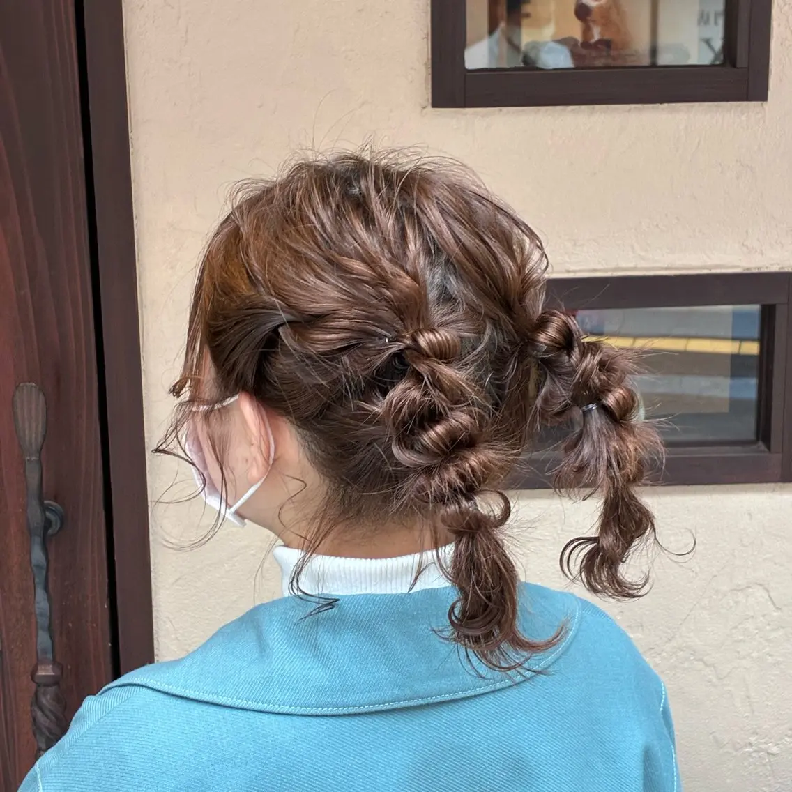 ミディアム ヘアアレンジ 若林 美帆のヘアスタイル