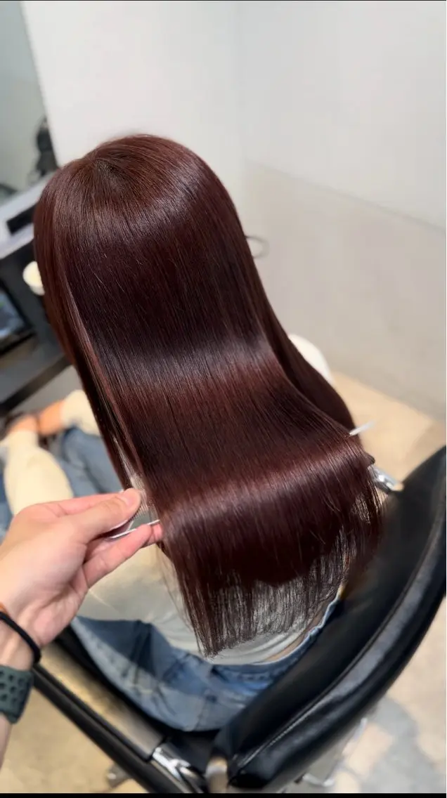 ロング 髪質改善 トリートメント ヘアカラー トリートメント ツヤ髪 /髪質改善 松岡将太郎のヘアスタイル