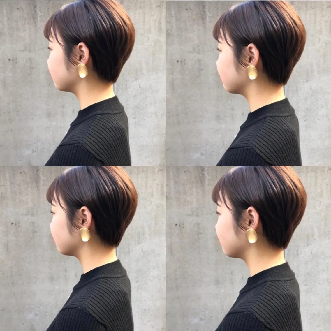 ショート カラー ショートヘア ウルフカット ハッシュカット/七海のヘアスタイル
